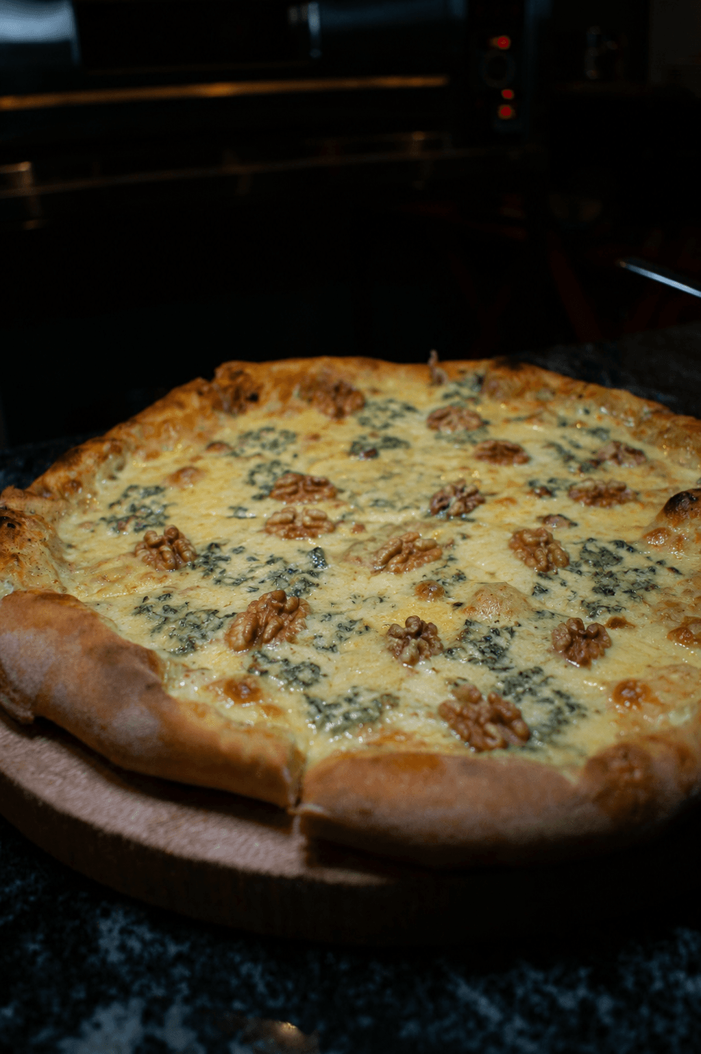 Queso azul y nueces